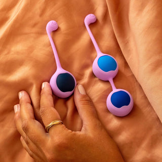 Hello Cake Kegel Training Set for Women - Includes 3 Weighted Stainless-Steel Balls and Silicone Sleeves for Pelvic Floor Exercises -Helps Improve Bladder Control and Strengthen Pelvic Floor Muscles