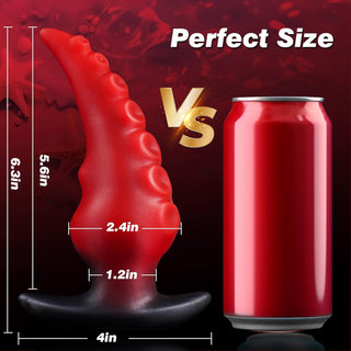 6.3" Large Silicone Tentacle Butt Plug for Long-Term Wear, Monster Tentacle Anal Dildo for Training, XL Prostate Massager, Wearable Anal Stretcher Fantasy Toy for Men and Women