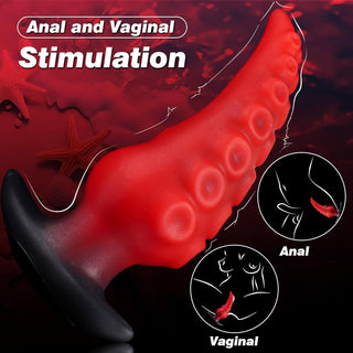 6.3" Large Silicone Tentacle Butt Plug for Long-Term Wear, Monster Tentacle Anal Dildo for Training, XL Prostate Massager, Wearable Anal Stretcher Fantasy Toy for Men and Women