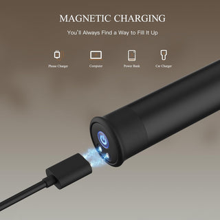 Bullet Vibrator with Angled Tip for Precision Clitoral Stimulation, Discreet Rechargeable Lipstick Vibe with 10 Vibration Modes Waterproof Nipple G-Spot Stimulator Sex Toys for Women (Black)