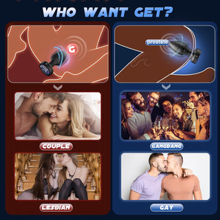 360° Tornado Swiveling Light up Butt Plug - Powerful Vibrating Butt Plug Woman Adult Sex Toys App Remote Control with 8 Vibration Modes, Led Anal Butt Plug Couple Sex Toy for Female Women Couples