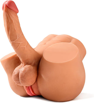 Shemale Sex Doll with 7.2In Realistic Huge Dildo, Unisex Trans Sex Dolls Flexible Cock Gay Sex Toys for Women Elasticity Tight Vagina Anus Masturbator Male Sex Doll Adult Sex Toy for Men Female 9LB