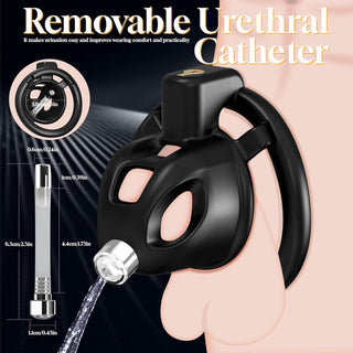 Male Chastity Cock Cage Sex Toy for Men, FEELKIDA 2 Styles Chastity Device with 3 Sizes Ring and Invisible Lock for Penis Erection Control, Flat Chastity Cage with BDSM Bondage Gear Accessories