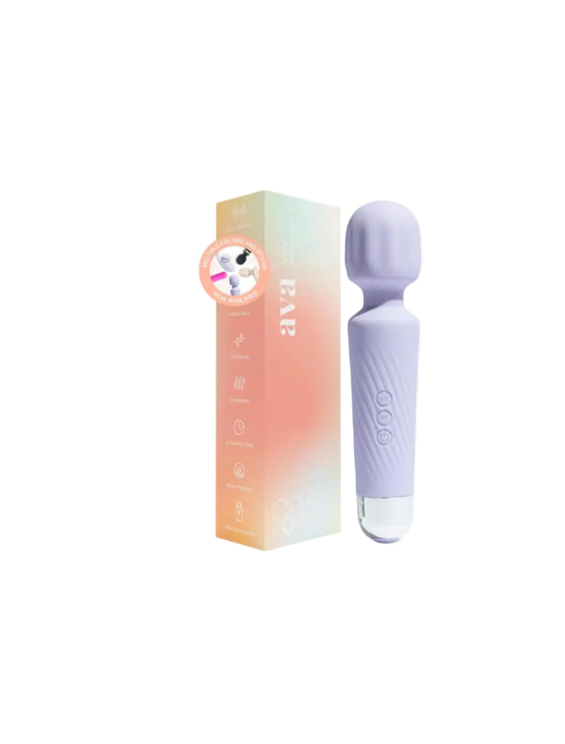 Ava Vibrator for Women – 4 Hour Battery Life | Water Resistant Body Safe Silicone | Clitoral Vibrators Sex Toy with 20 Patterns & 8 Speeds – Clit Stimulator Adult Sex Toys – Discreet Gift