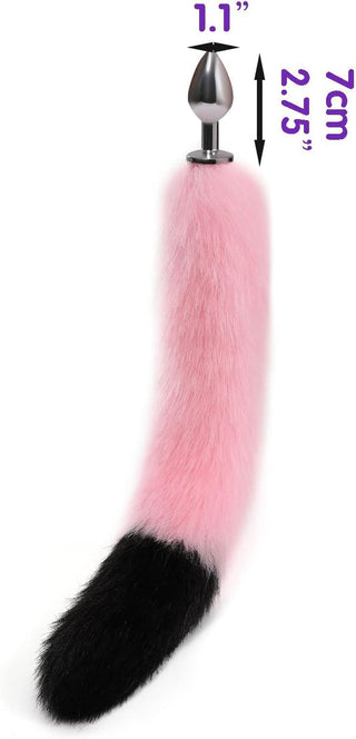 Anal Plug Butt Plug, 6Pcs/Set Sex Fox Tail Anales Plug Toys Butt Plugs with Cat Ears Headband and Necklace Metal Anal Sex Toys for Women Man Beginners Adult Couples