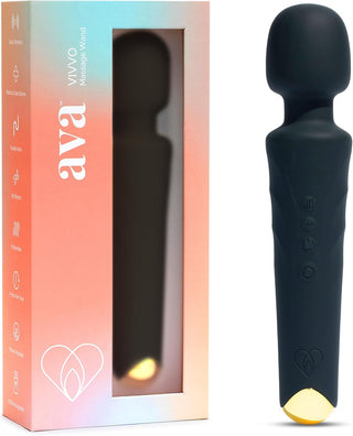 Ava Vibrator for Women – 4 Hour Battery Life | Water Resistant Body Safe Silicone | Clitoral Vibrators Sex Toy with 20 Patterns & 8 Speeds – Clit Stimulator Adult Sex Toys – Discreet Gift