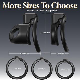 Male Chastity Cock Cage Sex Toy for Men, FEELKIDA 2 Styles Chastity Device with 3 Sizes Ring and Invisible Lock for Penis Erection Control, Flat Chastity Cage with BDSM Bondage Gear Accessories