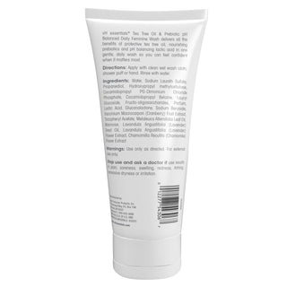 PH Balanced Daily Feminine Wash with Tea Tree Oil & Prebiotic - 6 Fl Oz (Pack of 1)