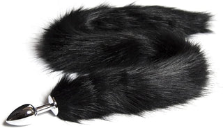 Butt Plug Fox Tail Cosplay Anal Plug Anal Butt Plug Adult Sex Toys for Beginner Women Men Couple (18" Black-1)