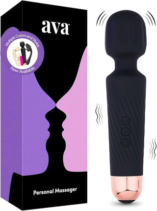 Ava Vibrator for Women – 4 Hour Battery Life | Water Resistant Body Safe Silicone | Clitoral Vibrators Sex Toy with 20 Patterns & 8 Speeds – Clit Stimulator Adult Sex Toys – Discreet Gift