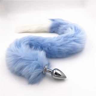 Butt Plug Fox Tail Cosplay Anal Plug Anal Butt Plug Adult Sex Toys for Beginner Women Men Couple (18" Black-1)