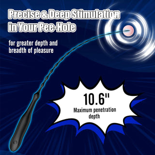 Vibrating Urethral Sound Sex Toys for Male Mens, Penis Vibrator Urethra Plug Vibrators 10.6" Insertable Length Cock Dilators, Penis Stimulator Adult Sex Toy Discreet Beginner Anal Beads Vibrator
