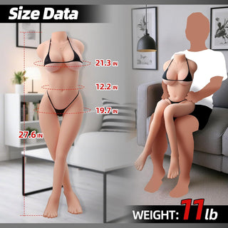 Full Size Sex Dolls with Flexible Legs,Male Masturbator Adult Sex Toys for Men,11Lb Life Size Sex Doll,Sex Leg Torso Love Dollrealistic Body Features with Breasts, Vagina, Butt and Anal