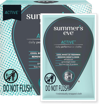 Summer'S Eve Ultimate Odor Protection Daily Feminine Wipes, Gentle Ph-Balanced Formula with Boric Acid Cleanses & Removes Vaginal Odor, Individually Wrapped Body Wipes, 12 Count