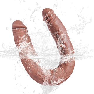 16.5*1.5"Double Ended Extra Large Realistic Silicone Dildo with Veins and Double Ended Glans Adult Big Toy,Flexible Extra Long Dildo Lesbian Anal G-Spot Stimulation Sex Toy for Male and Female Couple