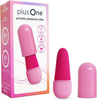 Plusone Bullet Vibrator for Women, Mini Vibrator Made of Body-Safe Silicone, Fully Waterproof, USB Rechargeable, Sex Toy Personal Massager with 10 Vibration Settings, Purple