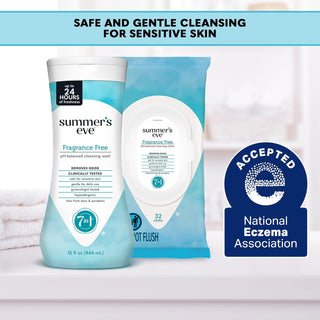 Gentle pH-Balanced Fragrance-Free Feminine Wash - 15 Fl Oz for Odor Control and Freshness