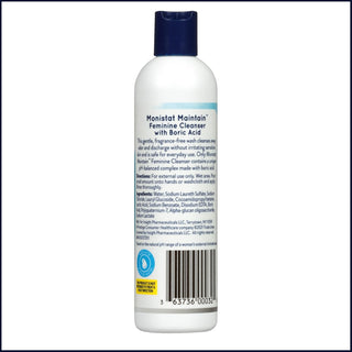 Boric Acid Intimate Wash for Women - Fragrance-Free & pH-Balanced Formula, 10 Fl Oz