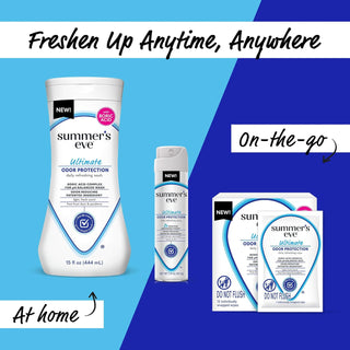 Ultimate Odor Defense Daily Feminine Wash - pH-Balanced Body Cleanser for Women with Boric Acid, 15 Fl Oz