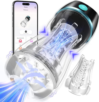 EINSEO AI Interactive Male Masturbator Sex Toys for Men - Adult Toy Male Sex Toys with 7 Thrusting & 7 Rotating Modes,Hands Free Pocket Pussy Sex Machine LCD Display with Visual Window & Mounting Base