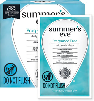 Summer'S Eve Ultimate Odor Protection Daily Feminine Wipes, Gentle Ph-Balanced Formula with Boric Acid Cleanses & Removes Vaginal Odor, Individually Wrapped Body Wipes, 12 Count