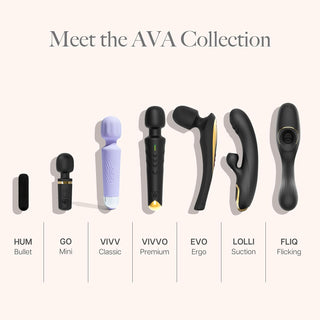 Ava Vibrator for Women – 4 Hour Battery Life | Water Resistant Body Safe Silicone | Clitoral Vibrators Sex Toy with 20 Patterns & 8 Speeds – Clit Stimulator Adult Sex Toys – Discreet Gift