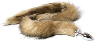 Butt Plug Fox Tail Cosplay Anal Plug Anal Butt Plug Adult Sex Toys for Beginner Women Men Couple (18" Black-1)