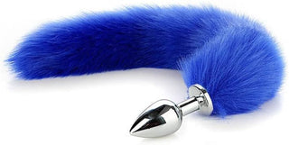 Butt Plug Fox Tail Cosplay Anal Plug Anal Butt Plug Adult Sex Toys for Beginner Women Men Couple (18" Black-1)