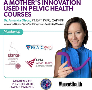 Intimate Rose Pelvic Wand, Pelvic Floor Muscle Trigger Point Massager, Perineal Massage Tool for Pelvic Physical Therapy & Pain Relief, Bpa-Free, Latex-Free, Standard (Non-Vibration)