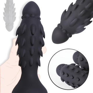 Realistic Monster Alien Feline Anal Dildos Barbed with Powerful Suction Cups, Anus Soft Penis Thorns Phallus Anal Plug Vaginal G-Spot Prostatic Stimulation Masturbator SM Sex Toys (S)