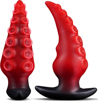 6.3" Large Silicone Tentacle Butt Plug for Long-Term Wear, Monster Tentacle Anal Dildo for Training, XL Prostate Massager, Wearable Anal Stretcher Fantasy Toy for Men and Women