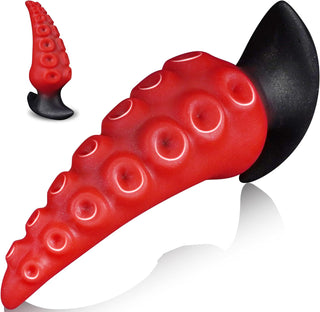 6.3" Large Silicone Tentacle Butt Plug for Long-Term Wear, Monster Tentacle Anal Dildo for Training, XL Prostate Massager, Wearable Anal Stretcher Fantasy Toy for Men and Women