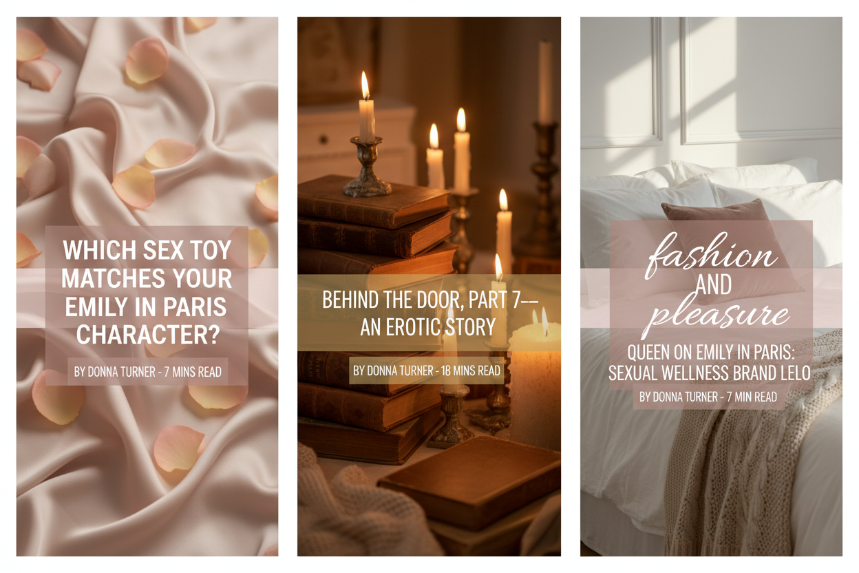 Bright sensual split hero banner with three blog articles