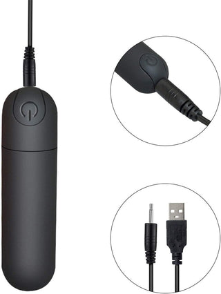 G Spot Bullet Vibrator Nipple Clitorals Stimulator USB Rechargeable for Travel - 10 Modes Portable Waterproof Mini Vaginal Anal Massager Adult Sex Toys for Women(Black)