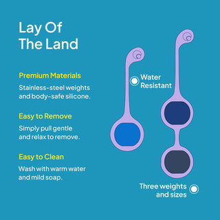 Hello Cake Kegel Training Set for Women - Includes 3 Weighted Stainless-Steel Balls and Silicone Sleeves for Pelvic Floor Exercises -Helps Improve Bladder Control and Strengthen Pelvic Floor Muscles