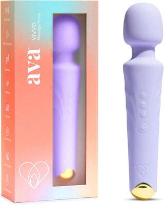 Ava Vibrator for Women – 4 Hour Battery Life | Water Resistant Body Safe Silicone | Clitoral Vibrators Sex Toy with 20 Patterns & 8 Speeds – Clit Stimulator Adult Sex Toys – Discreet Gift