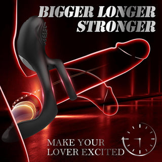 Vibrating Cock Ring Couples Sex Toys - Penis Ring Vibrator with 10 Vibration Modes, Rose Remote Control Vibrators Stimulator for Testicle Clitoral, Adult Male Sex Toy for Men or Women Pleasure