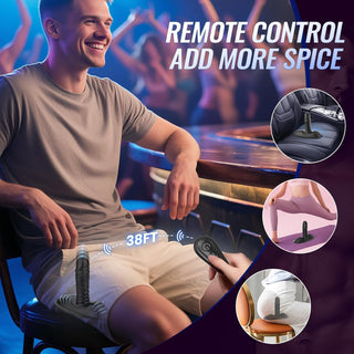 Prostate Massager Anal Toys Anal Dildo, BEISAR Grinder Male Sex Toys for Men Women Sex Toy Butt Plug Anal Plug 9 Vibrating 3 Thrust, Adult Toys G Spot Vibrator Ride Anal Beads Strapless Strap-On Dildo