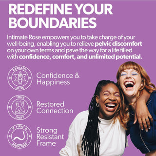 Intimate Rose Pelvic Wand, Pelvic Floor Muscle Trigger Point Massager, Perineal Massage Tool for Pelvic Physical Therapy & Pain Relief, Bpa-Free, Latex-Free, Standard (Non-Vibration)