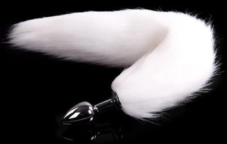 Butt Plug Fox Tail Cosplay Anal Plug Anal Butt Plug Adult Sex Toys for Beginner Women Men Couple (18" Black-1)