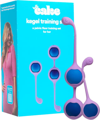 Hello Cake Kegel Training Set for Women - Includes 3 Weighted Stainless-Steel Balls and Silicone Sleeves for Pelvic Floor Exercises -Helps Improve Bladder Control and Strengthen Pelvic Floor Muscles