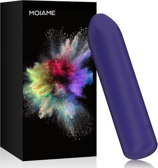 Small Bullet Vibrator for Women: Waterproof Mini Clit Vibrator with 10 Modes, Full Silicone Vibrating Finger Massager for G Spot Nipple, Female Rechargeable Lipstick Vibe Sex Toy, Purple