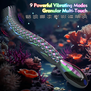 Vibrating Realistic Monster G-Spot Dildos - LED Display Octopus Tentacle Clitoral Vibrator with 9 Powerful Modes, 10.7" Silicone Dildo Adult Sex Toys for Women Anal Vagina Stimulation